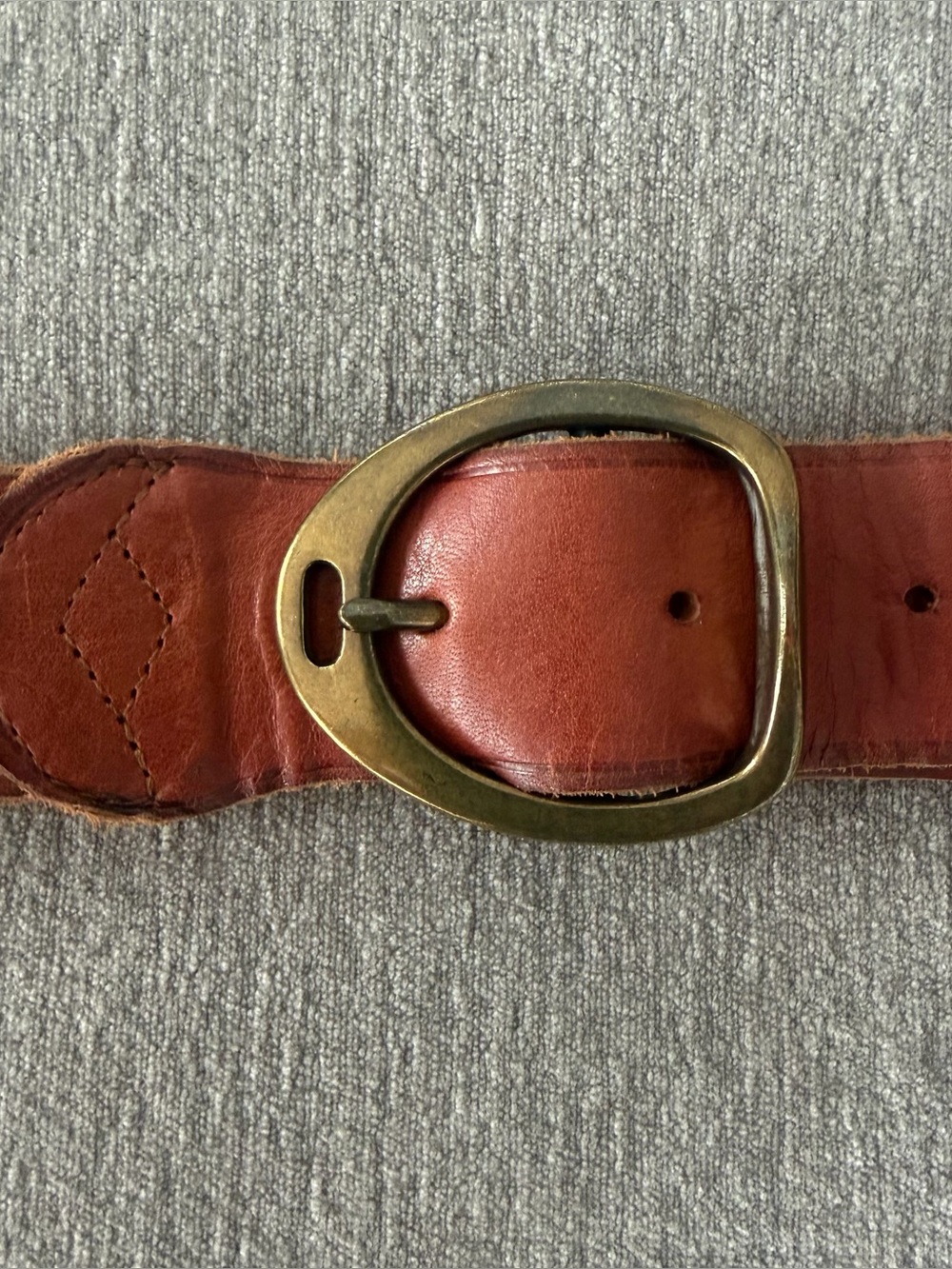 Lauren Ralph Lauren Women's Wide Saddle Leather Equestrian Brown Belt - Picture 4 of 13